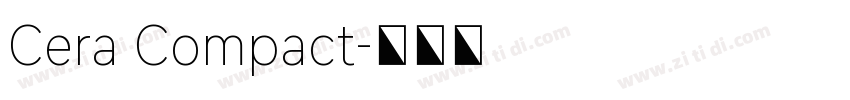 Cera Compact字体转换